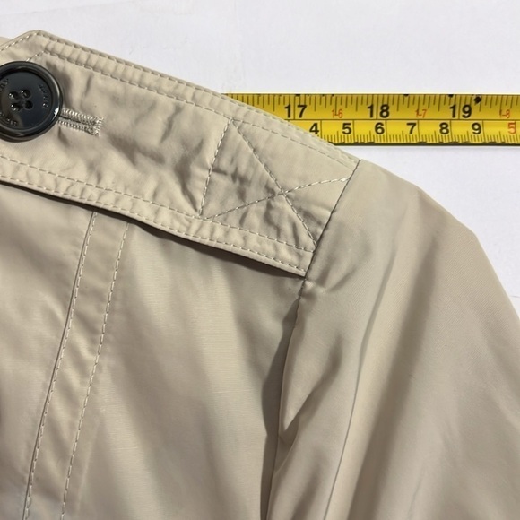 NWT Burberry Brit W. CHARSTONE45 Nova Check Logo WINDBREAKER Trench Coat 14 - Picture 13 of 15
